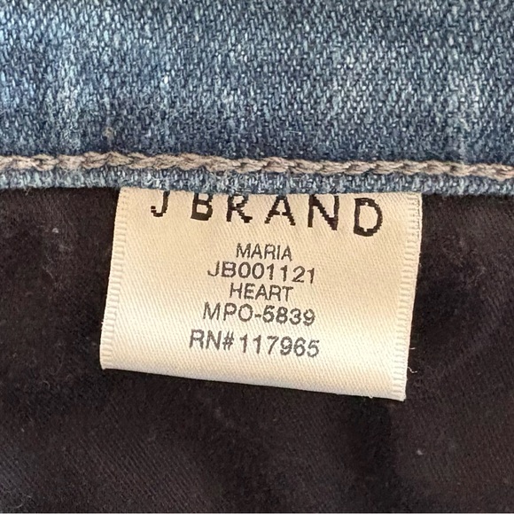 J Brand Maria High Rise High Waisted Skinny Stretchy Jeans in Heart Size 30 - Picture 7 of 14